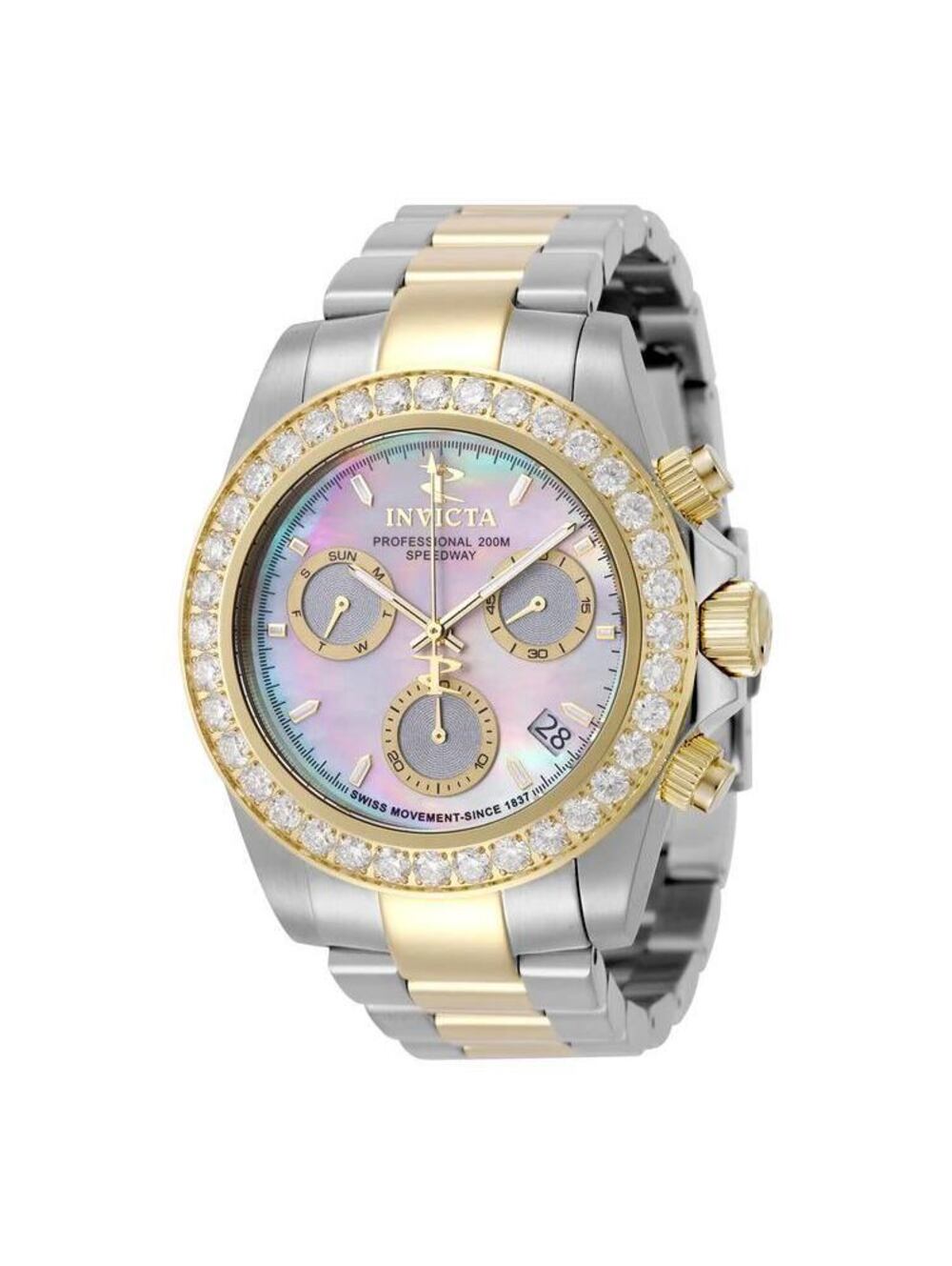 Invicta Elite Prestige 4.0 CT Certified LG Diamond Swiss 42mm, Steel (51103)